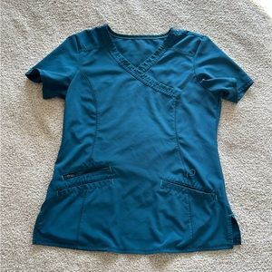 Teal scrub top